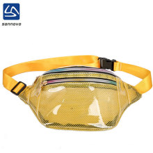 New Korean version transparent pvc fanny pack waist bag for beach seaside swimming and daily use